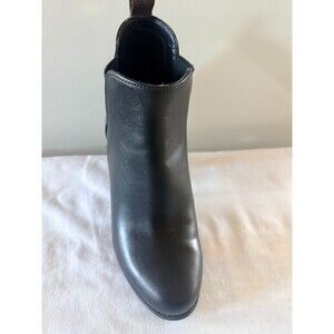Michael Kors Black Evaline Heeled Ankle Boots Womens Faux Leather Size6